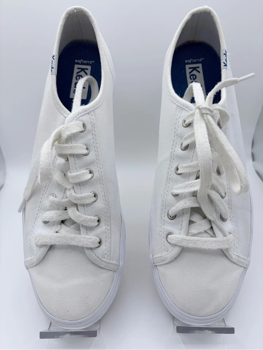 Keds Women's White Sneakers - Size 8 - Excellent Condition + FREE Bonus!